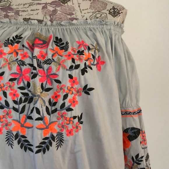 thyme & honey Dresses & Skirts - Thyme & Honey Off the Shoulder Floral Dress -SZ M